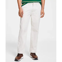 Nautica Men's Classic-Fit Stretch Solid Flat-Front Chino Deck Pants
