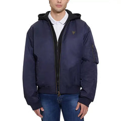 Men's John Bomber Jacket with Removable Hooded Inset