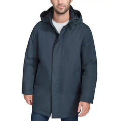 Men's Rain Coat with Removable Hood