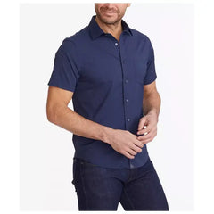 UNTUCKit Men's Slim Fit Short Sleeve Gironde Button Up Shirt