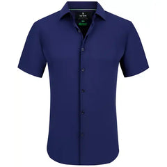 Tom Baine Men's Short Sleeve Button Down Dress Shirt
