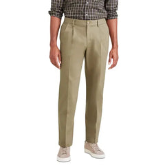 Dockers Men's Signature Classic Fit Pleated Iron Free Pants
