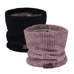 NovForth 2-Pack Winter Neck Warmer & Ski Gaiter Scarf for Men & Women, Fleece Lined Double Layer Face Mask