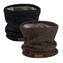 NovForth 2-Pack Winter Neck Warmer & Ski Gaiter Scarf for Men & Women, Fleece Lined Double Layer Face Mask