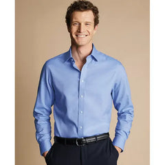 Charles Tyrwhitt Men's Slim-Fit Non-Iron Royal Oxford Dress Shirt