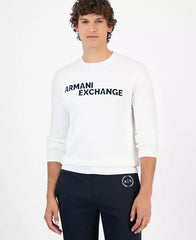 Armani Exchange Men's Long Sleeve Crewneck Logo Sweater