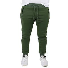 Galaxy By Harvic Men's Pro Star Slim Fit Fleece Lined Jogger Sweat Pant