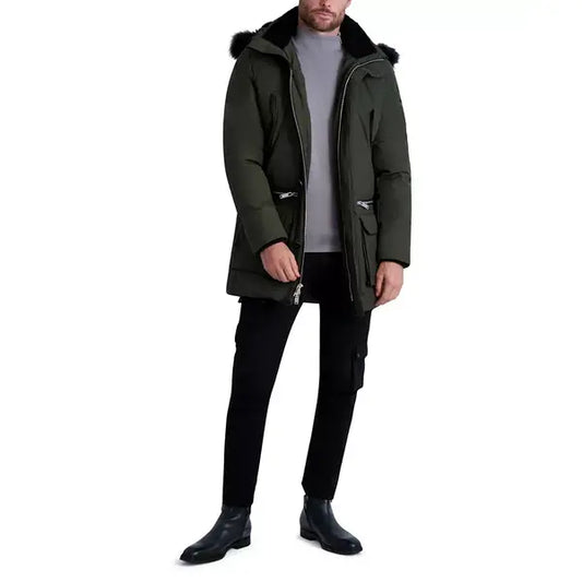 Paris Men's Parka with Sherpa Lined Hood Jacket