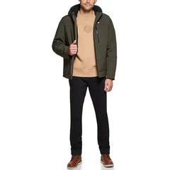 Men's Sherpa-Lined Softshell Hooded Jacket