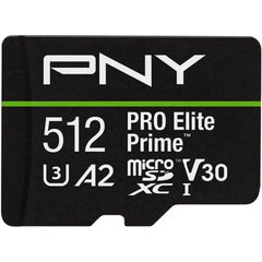 PNY Pro Elite Prime MicroSDXC Memory Card with Adapter 200MB/S - 512GB