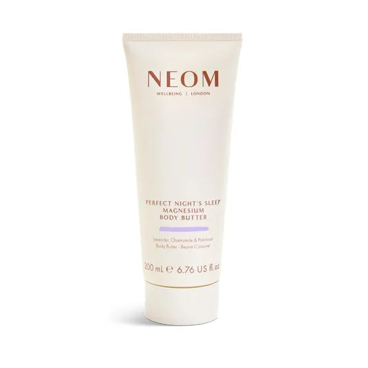 NEOM Luxury Magnesium Body Butter – 100% Natural Essential Oil Body Cream for Sleep & Energy (200ml)