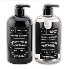 Lulu Candles, Revitalizing Body Wash & Nourishing Body Lotion, 2-Piece Set, Full Size 16 Fl Oz.