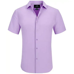 Tom Baine Men's Short Sleeve Button Down Dress Shirt