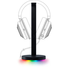 Razer Base Station V2 Chroma RGB Headset Stand with USB Hub (RC21-01510100-R3U1) – Black
