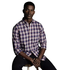 Charles Tyrwhitt Men's Slim Fit Non-Iron Stretch Check Oxford Shirt