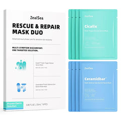 ZealSea Hydrating Face Masks β Natural Sheet Masks for Women, Teens & Girls | Soothing, Moisturizing Skincare with Cica & Ceramide | Spa Gift Set for All Skin Types (7/14/21/28 Pack)
