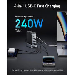 Anker PowerPort 240W 3C/1A PD GaN - Black