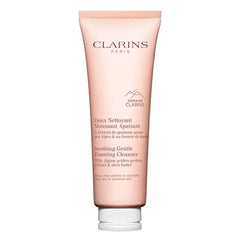 Clarins Soothing Gentle Foaming Face Cleanser Cleanses, Soothes, and Comforts Contains Nourishing Shea Butter Soap Free SLS Free Very Dry or Sensitive Skin Types