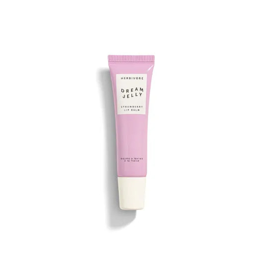 HERBIVORE Dream Jelly Multi-Oil Lip Balm for Hydration + Plumping with Linoleic Acid, Shea Butter, and Vegan Waxes - Plant-based, Vegan, Cruelty-Free