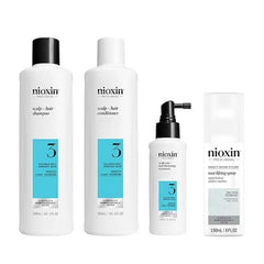 Nioxin Scalp + Hair Thickening System Kits & Root Lifting Styling Spray Bundle For Thicker, Fuller Hair Strengthen, Boost Hair Density Add Volume with Strong Hold 3 Month Supply