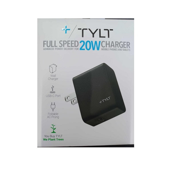 TYLT 20W Fast Charging Wall Charger Black – DiscountStore