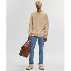 Men's Long-Sleeve Relaxed Crewneck Sweater