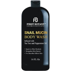 First Botany All Natural Body Wash - Fights Body Odor, Athlete's Foot, Jock Itch, Nail Issues, Dandruff, Acne, Eczema, Shower Gel for Women & Men, Skin Cleanser - 16 Fl Oz
