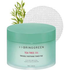 BRING GREEN Calming Moisture Toner Pad Vegan Daily Skincare Routine for Redness Relief, Skin Balancing, Extra Calming, Exfoliating, Mask Sheet Type Toner Pads