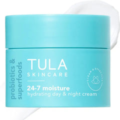 TULA Skin Care 24-7 Hydrating Day & Night Cream Fragrance Free - Nourishing Moisturizer for Face, Improves Skin Smoothness & Maintains Balance
