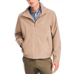 Men’s Classic Rainbreaker Hooded Zip-Front Lightweight Jacket