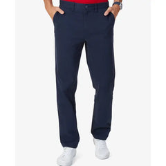 Nautica Men's Classic-Fit Stretch Solid Flat-Front Chino Deck Pants
