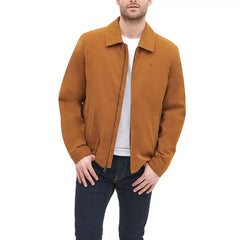 Men's Classic Front-Zip Filled Micro-Twill Jacket