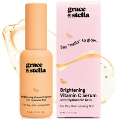 grace & stella Award Winning Hyaluronic Acid Serum Hydrating Hyaluronic Acid Serum for Face - Acido Hialuronico for Women - Remove Fine Lines, Wrinkles, Anti Aging - Vegan Skincare