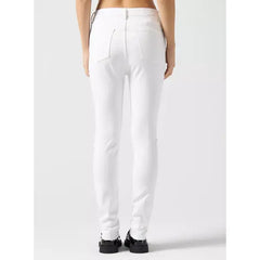 MAX FASHION Plain Skinny Fit Jeans-White