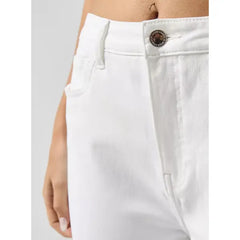 MAX FASHION Plain Skinny Fit Jeans-White