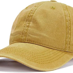 Edoneery Men Women Baseball Cap-Low Profile Adjustable Washed Cotton Golf Dad Hat