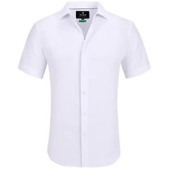 Tom Baine Men's Short Sleeve Button Down Dress Shirt
