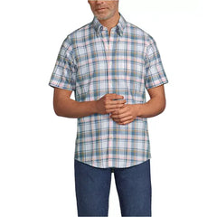 Lands' End Men's Tall Short Sleeve No Iron Twill Shirt