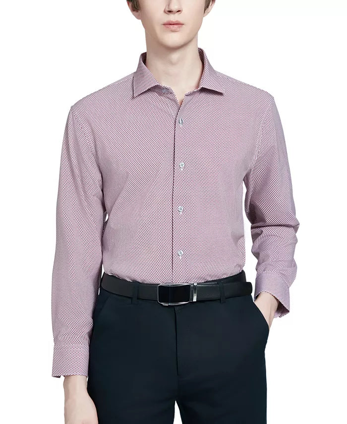 Perry Ellis Men's Modern-Fit Performance Tech Dress Shirt  DiscountStore