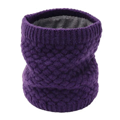 Holzlrgus Winter Neck Warmer Scarf Fleece Lined Knitted Gaiter for Men & Women