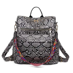 YOMYM PU Leather Backpack Purse For Women Convertible Ladies Fashion Casual Large School Shoulder Bags