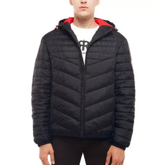 Men's Light Weight Quilted Hooded Puffer Jacket Coat