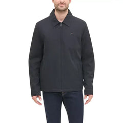 Men's Classic Front-Zip Filled Micro-Twill Jacket