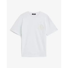 Express Classic Fit Mini Embroidered Floral X Logo Graphic T-Shirt