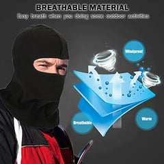 IC ICLOVER Full Face Ski Mask Balaclava Winter Thermal Fleece Hood Neck Warmer