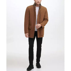 Men's Wool Plush Car Coat