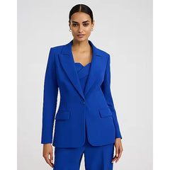 Express Studio Stretch Twill Long Slim Blazer