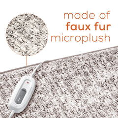 Beurer UHP26N Microplush Heating Pad - Back Pain Relief with Auto Shut-Off & Adjustable Strap