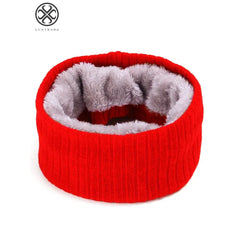 Luxtrada Double-Layer Fleece Neck Warmer Scarf β Windproof & Thick Knit for Men & Women
