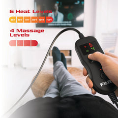 FitRx Recovery Heat Plus 4lbs Weighted Electric Heating Pad, 12" x 24" for Back Pain Relief